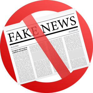 Fake news realistic newspaper